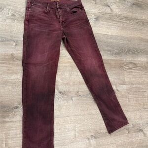 Joe's Jeans Men's Burgundy Jeans